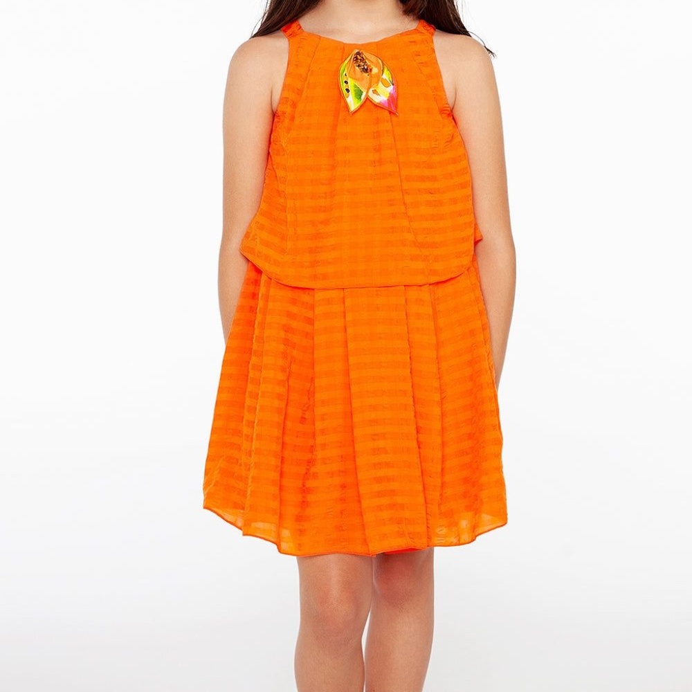 ORANGE COTTON DRESS